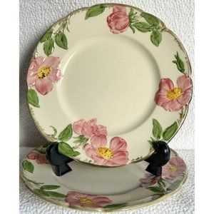 Vintage Franciscan T.V. Screen Dinnerware 2 Luncheon Plates c1961-1962 VGUC